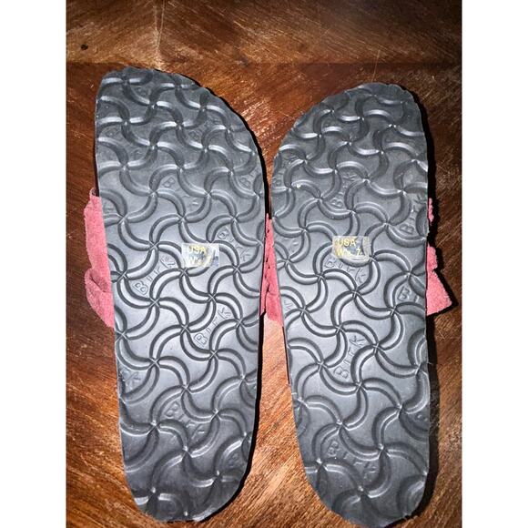 Birkenstock Tatami Tatum Burgundy Clogs Heart Buckle Slip On Womens 7 NWOB - Picture 10 of 11